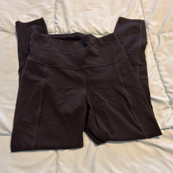 Athleta Black Niyama 7/8 Tight in Powervita with Laser-cut details (NWOT) - Picture 9 of 13